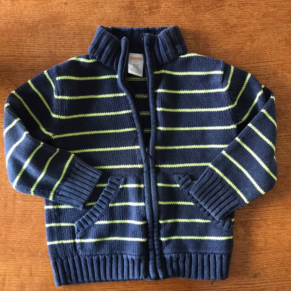 Gymboree 3t zip front cardigan sweater